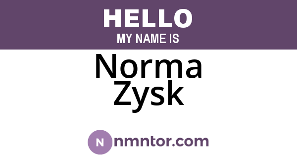 Norma Zysk