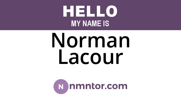 Norman Lacour