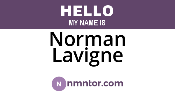 Norman Lavigne