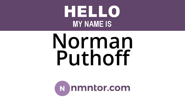 Norman Puthoff
