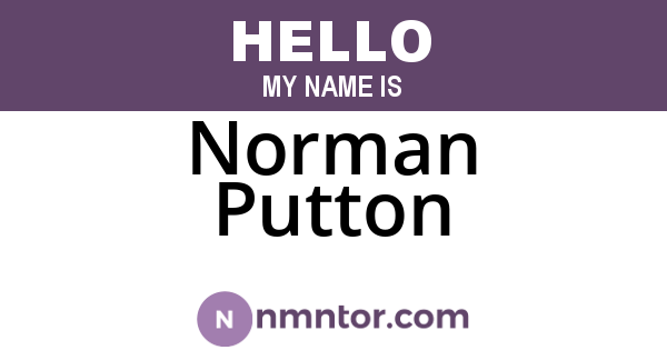Norman Putton