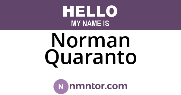 Norman Quaranto