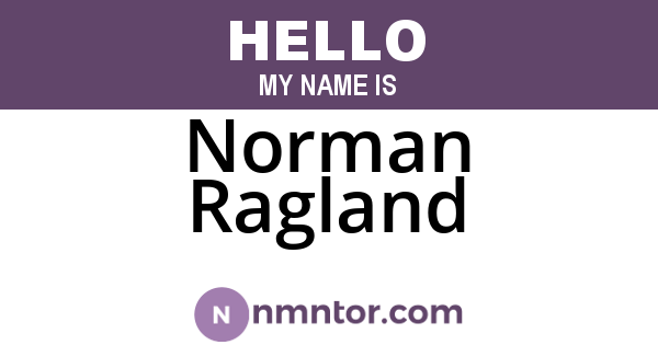 Norman Ragland