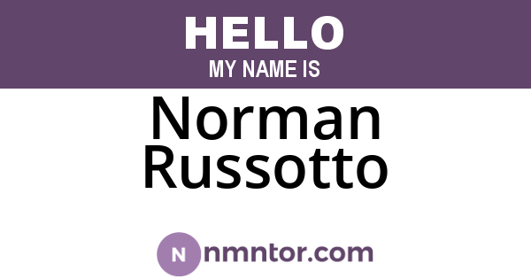 Norman Russotto