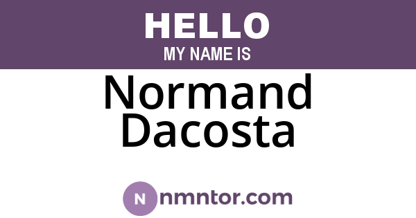 Normand Dacosta
