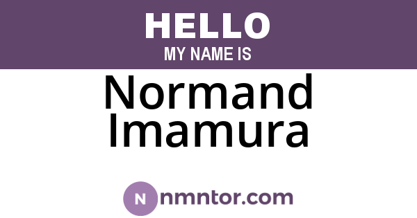 Normand Imamura