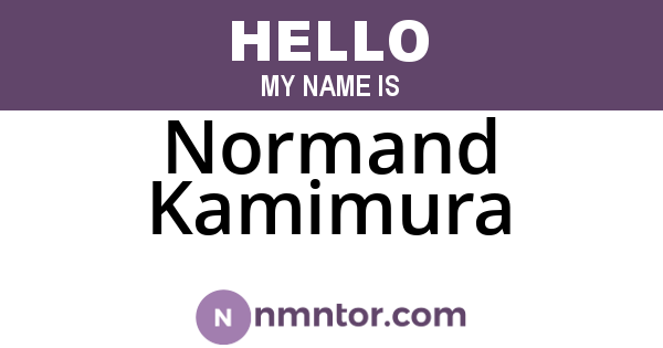Normand Kamimura