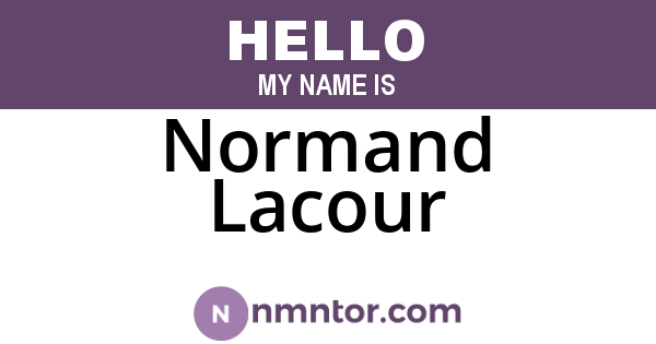 Normand Lacour