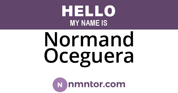 Normand Oceguera