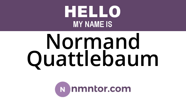 Normand Quattlebaum