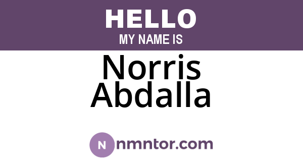 Norris Abdalla