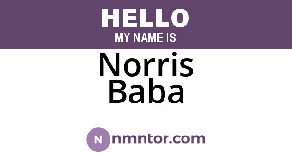 Norris Baba