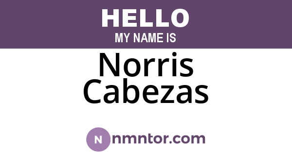 Norris Cabezas