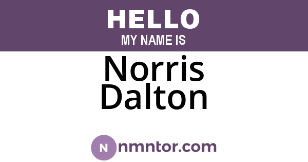 Norris Dalton