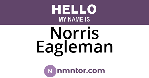 Norris Eagleman