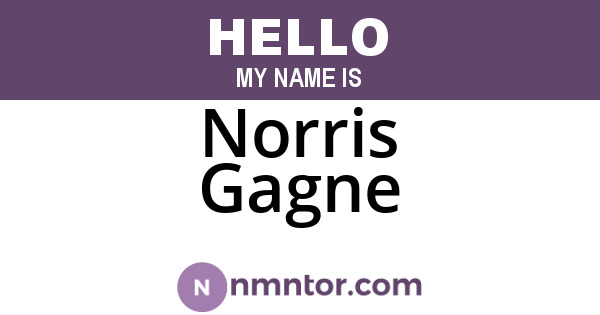Norris Gagne