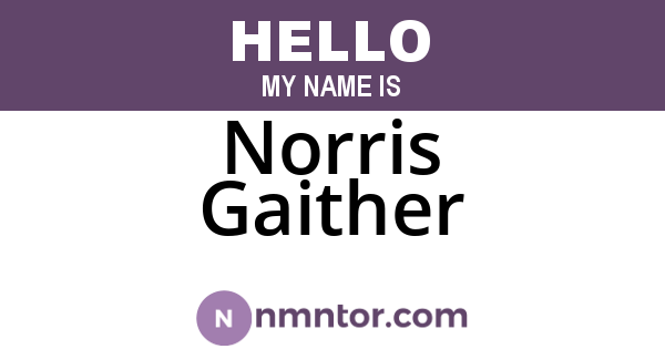 Norris Gaither