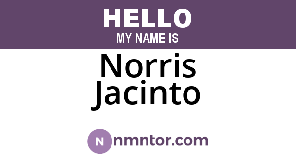 Norris Jacinto