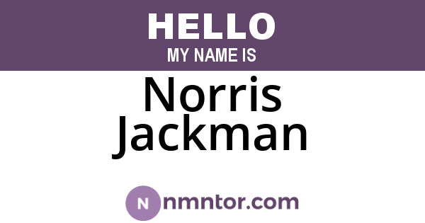 Norris Jackman