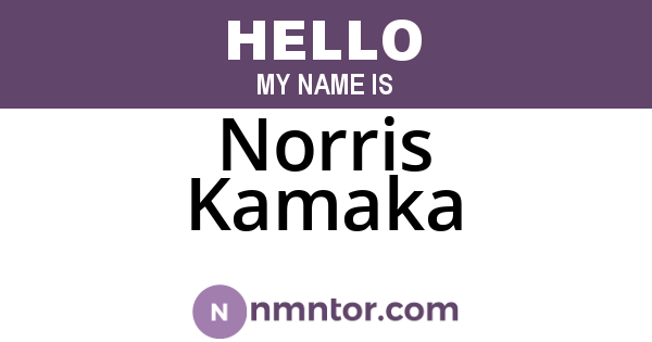 Norris Kamaka
