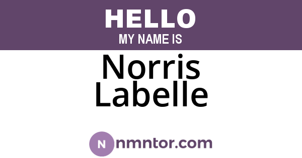 Norris Labelle