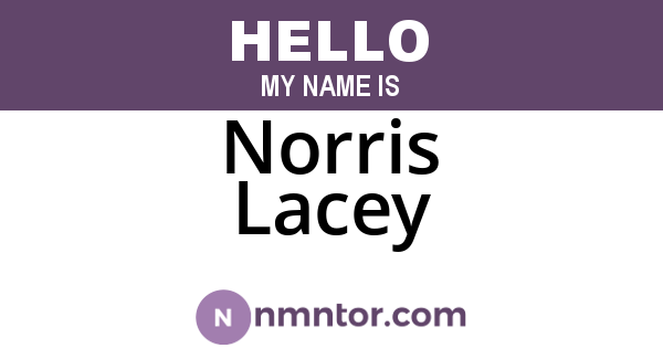 Norris Lacey