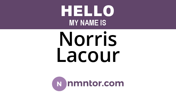 Norris Lacour