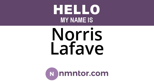 Norris Lafave