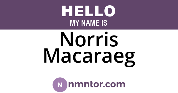 Norris Macaraeg