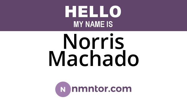 Norris Machado