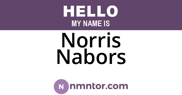 Norris Nabors