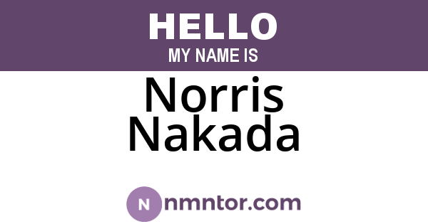 Norris Nakada