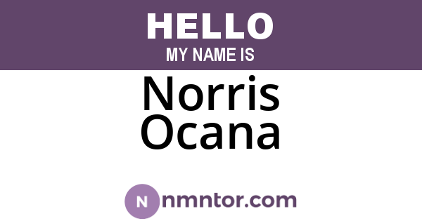 Norris Ocana