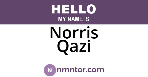 Norris Qazi