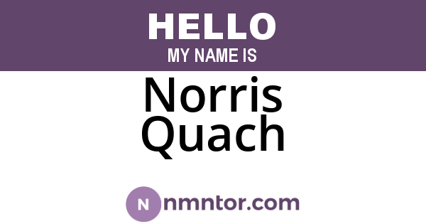 Norris Quach