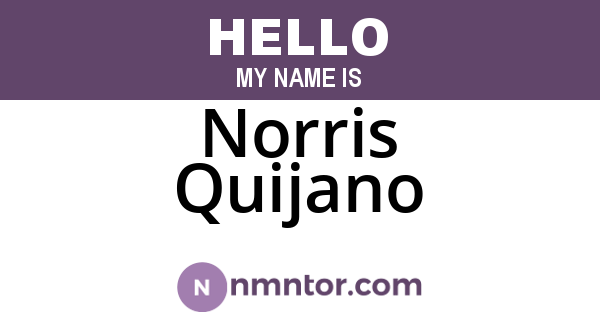 Norris Quijano