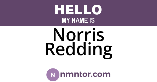Norris Redding