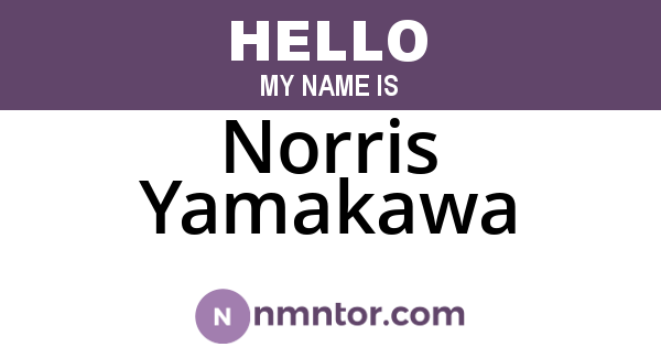 Norris Yamakawa