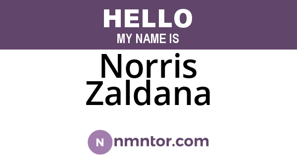 Norris Zaldana