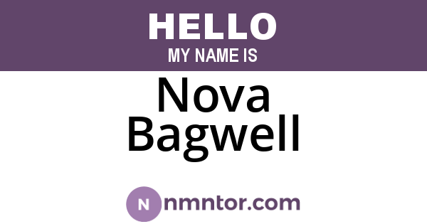Nova Bagwell