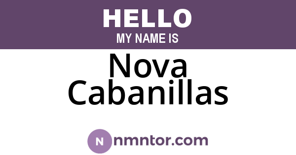 Nova Cabanillas