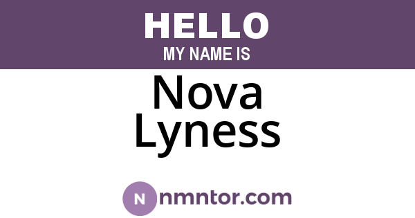 Nova Lyness
