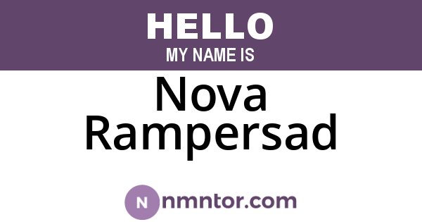 Nova Rampersad