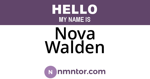 Nova Walden