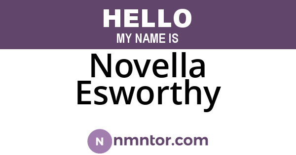 Novella Esworthy