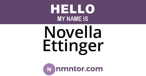 Novella Ettinger