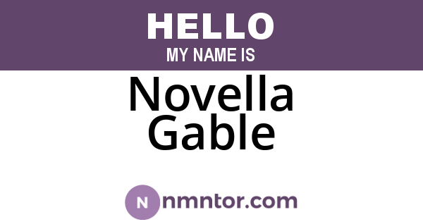 Novella Gable