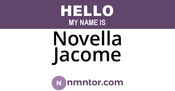 Novella Jacome
