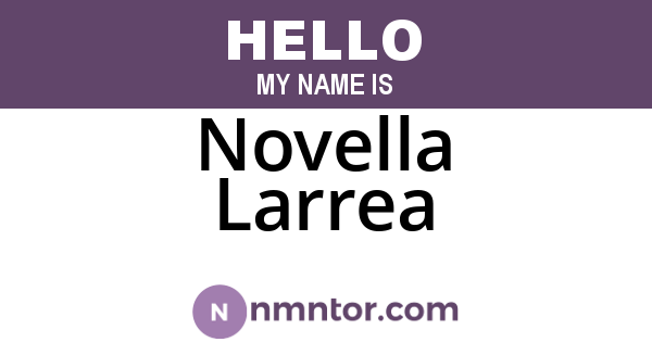 Novella Larrea