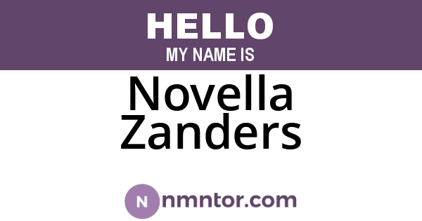 Novella Zanders